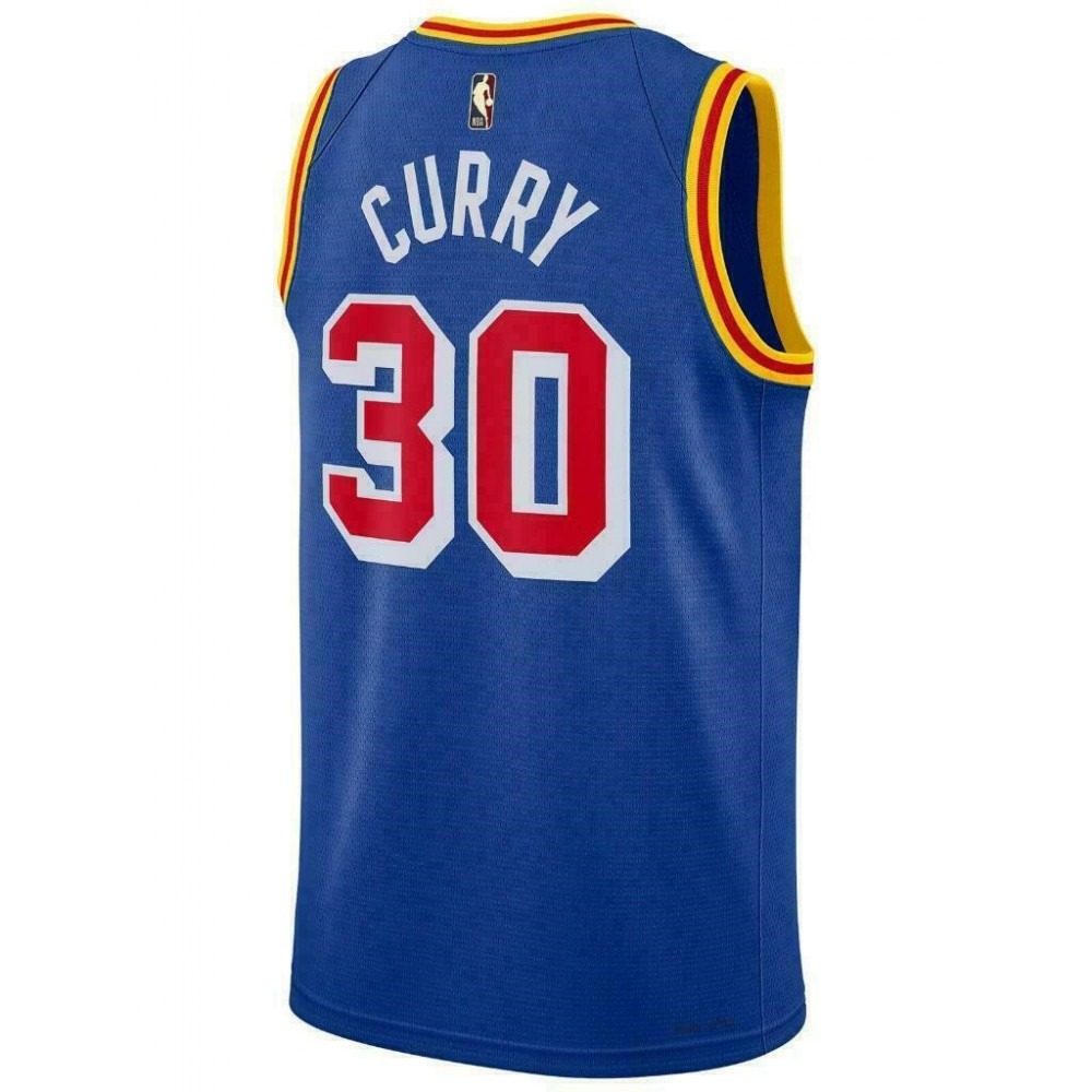 Men's Golden State Warriors Stephen Curry #30 Blue 2021/22 75th Anniversary Jersey - Classic Edition-Pro Kit Vault | Brand New 26/27 Sports Jerseys